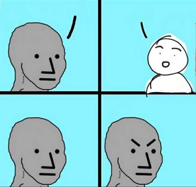 Angry face meme template