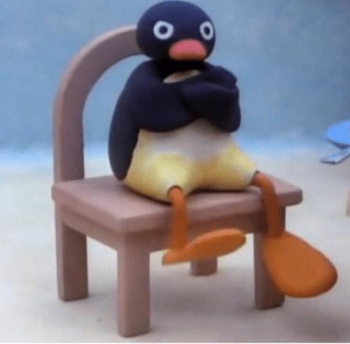 Angry penguin meme template
