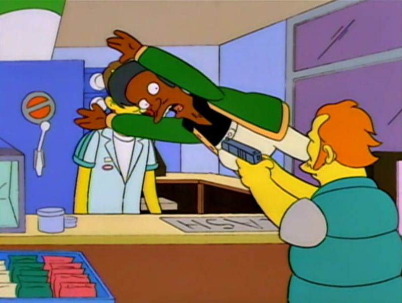Apu takes bullet meme template