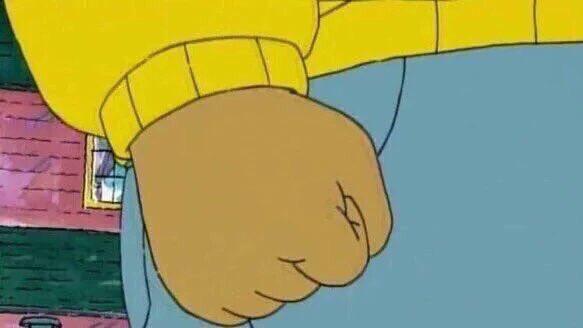 Arthur Fist meme template