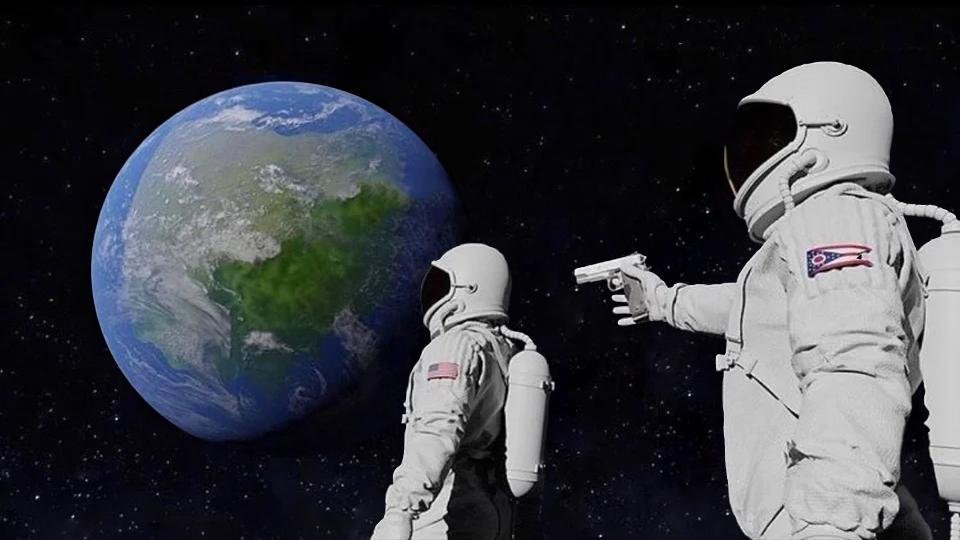 astronaut meme always has been template meme template