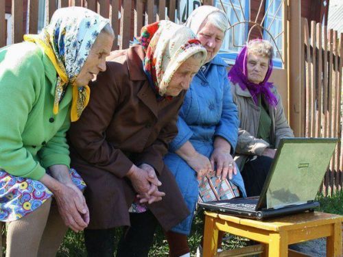 Babushkas On Facebook meme template