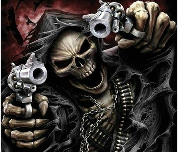 Badass Skeleton meme template