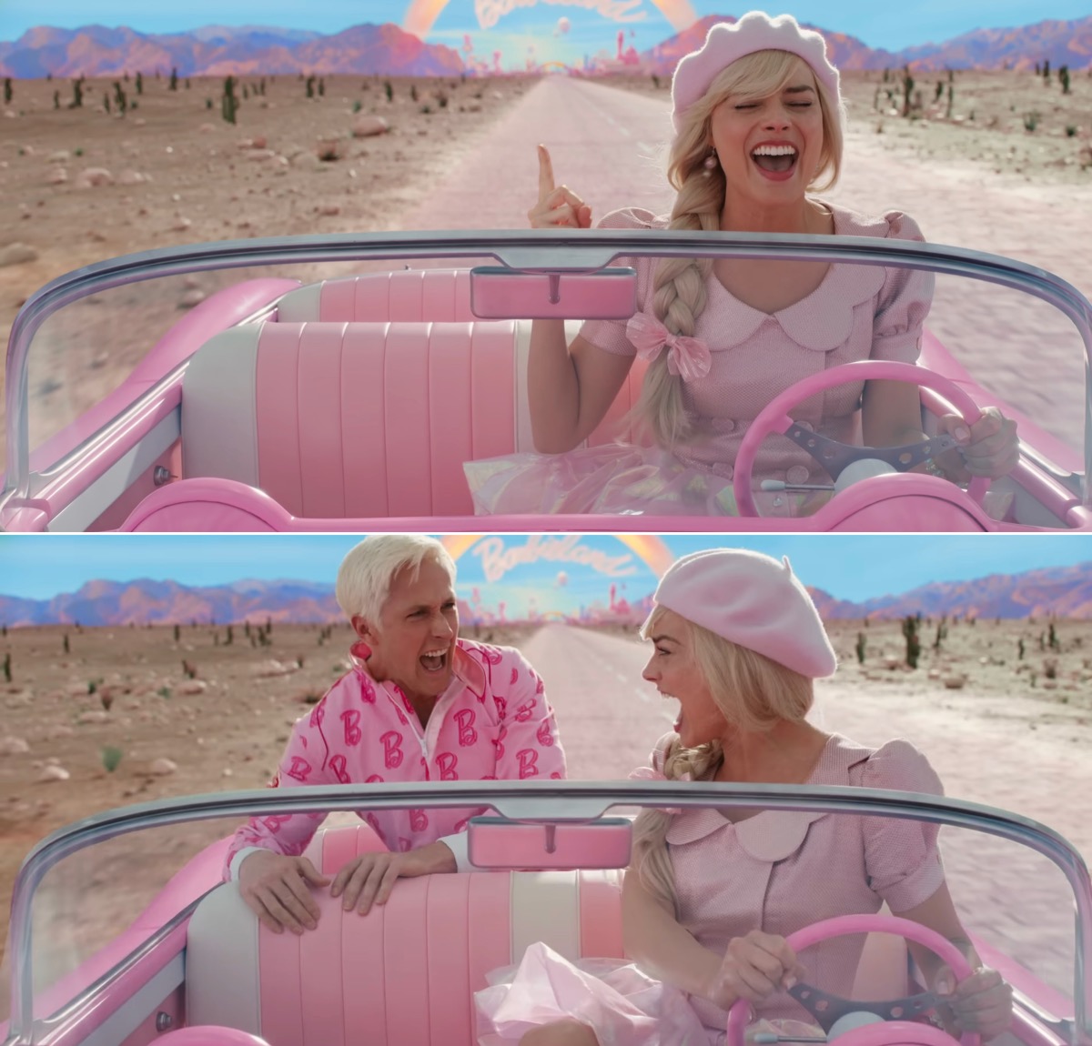 Barbie scared of Ken meme template
