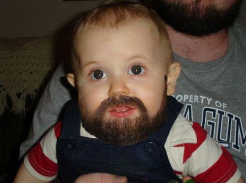Beard Baby meme template