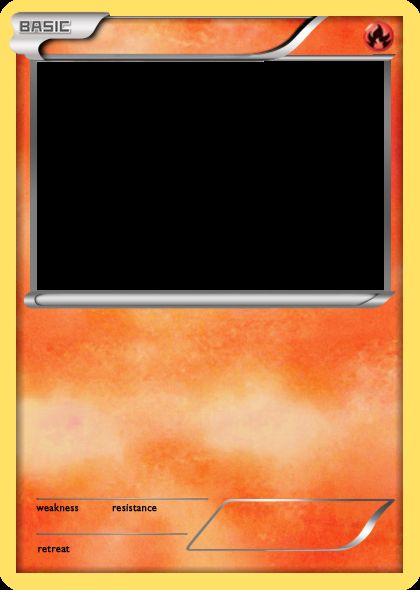 Blank Pokemon Card meme template