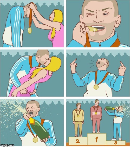 Bronze Medal meme template