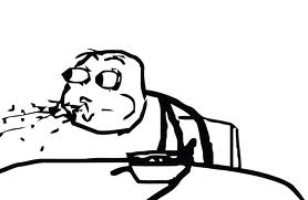 Cereal Guy Spitting meme template