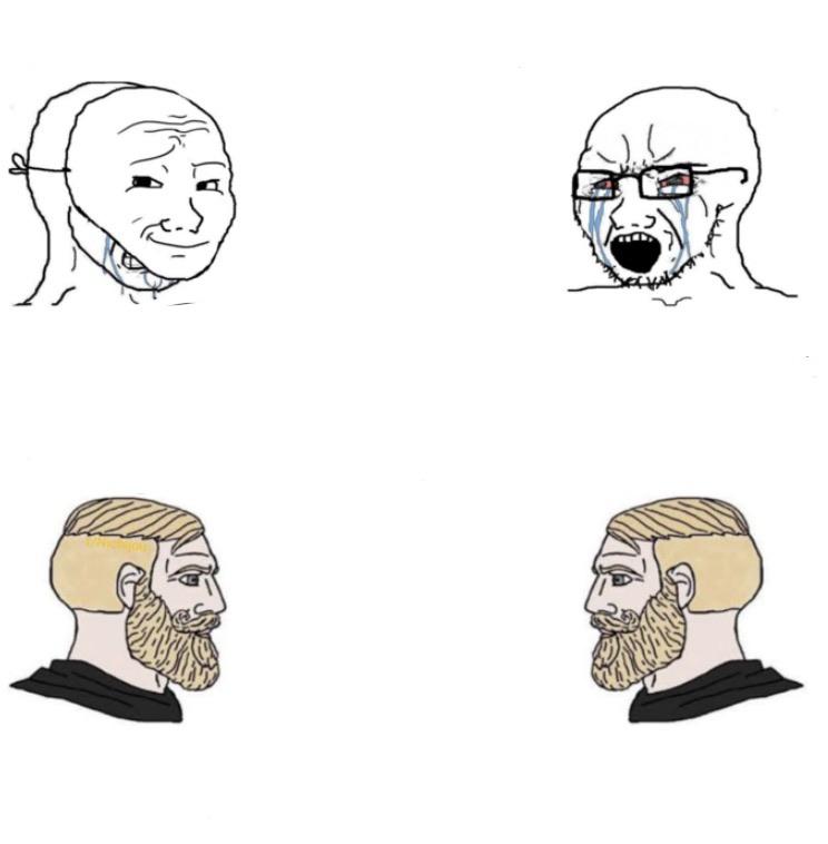 Chad we know meme template