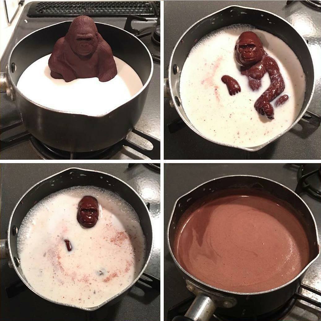 chocolate gorilla meme template