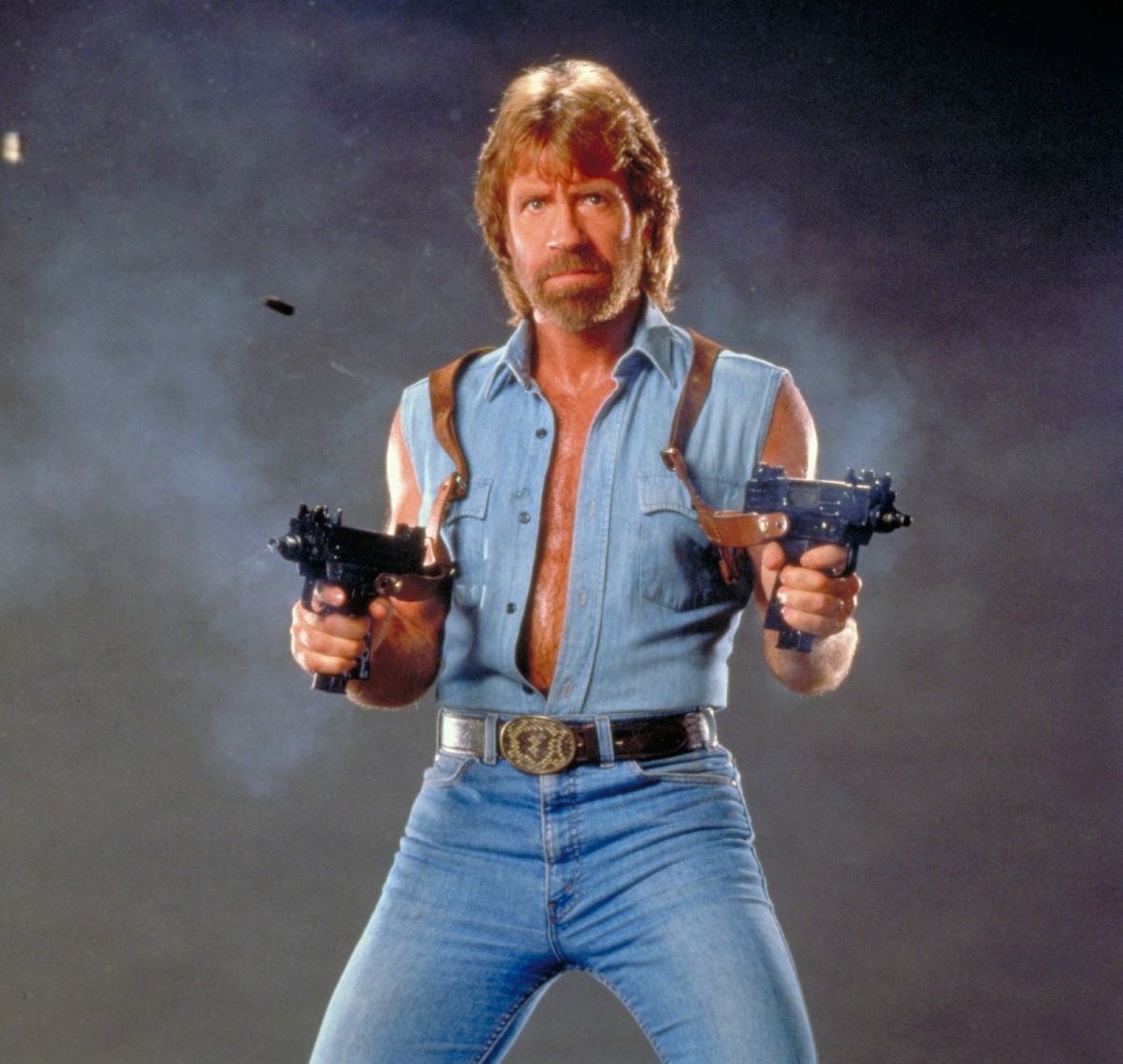 Chuck Norris Guns meme template