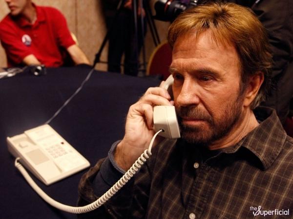 Chuck Norris Phone meme template