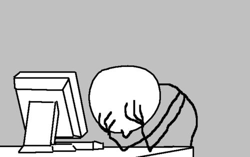 Computer Guy Facepalm meme template