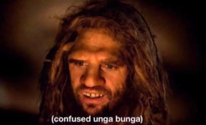 Confused Unga Bunga meme template