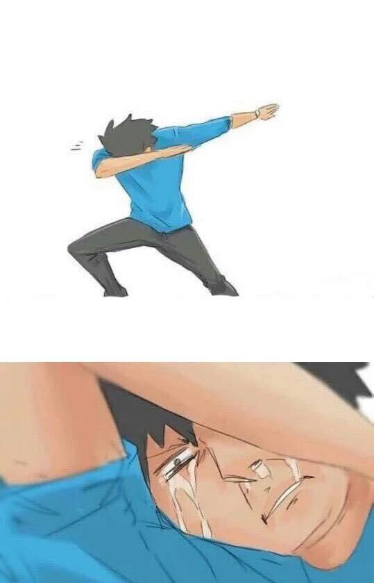 Dab crying meme template