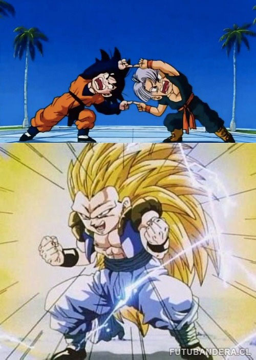 DBZ FUSION meme template