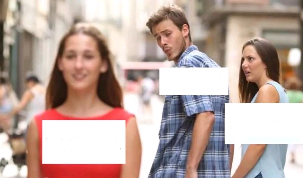 Distracted Boyfriend meme template