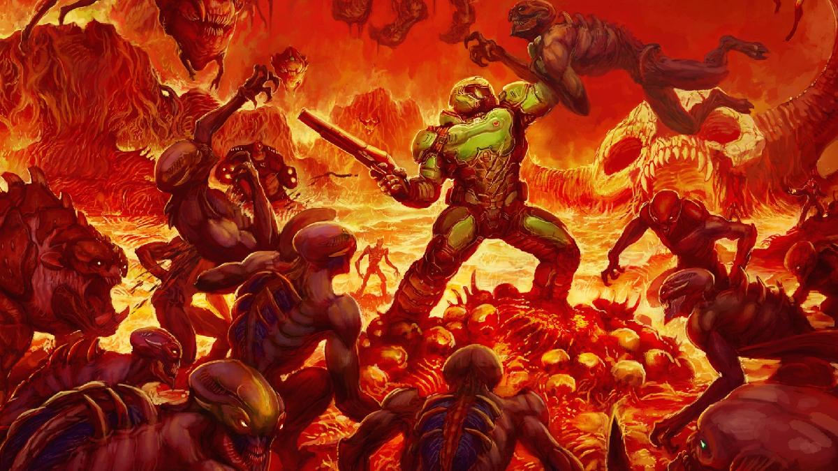 Doomguy meme template