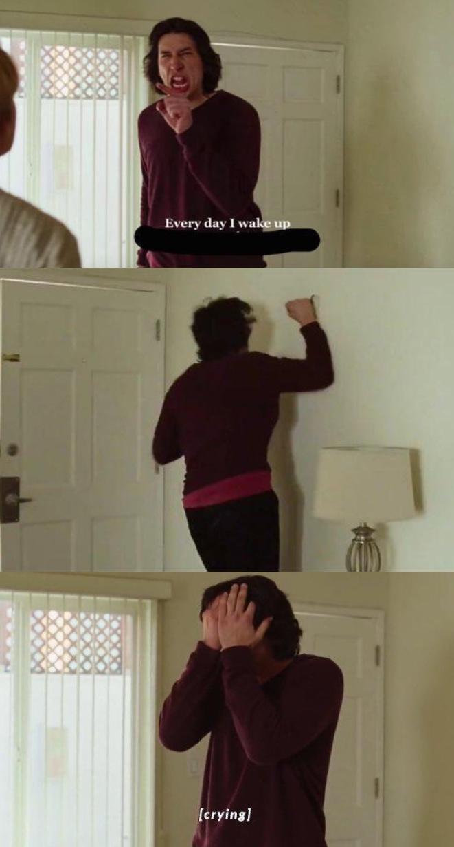 Every day I wake up meme template