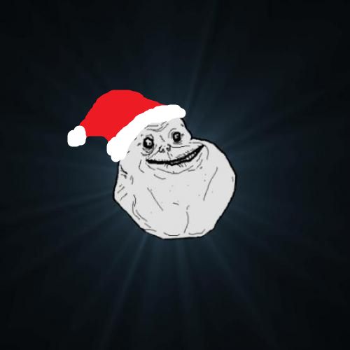 Forever Alone Christmas meme template