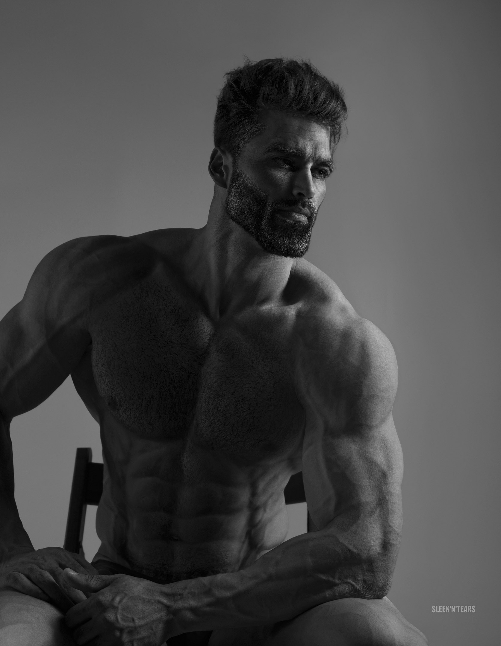 Giga Chad meme template
