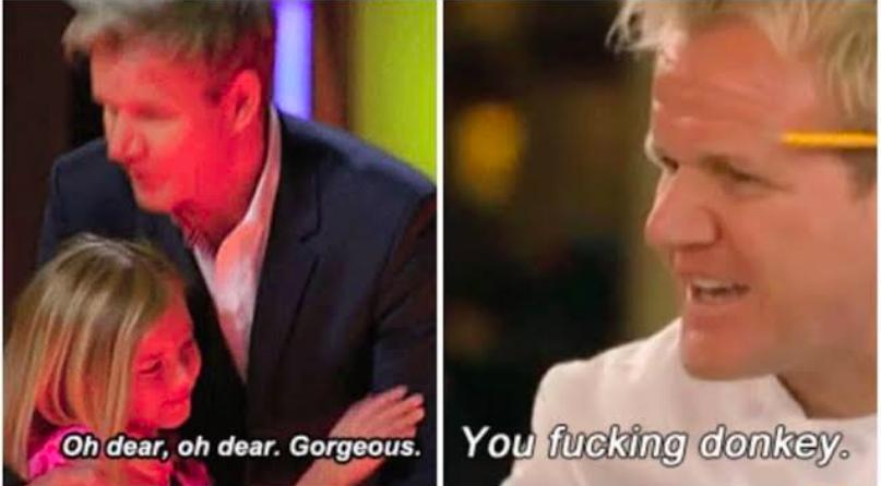 Gordon Ramsay kids vs adults meme template