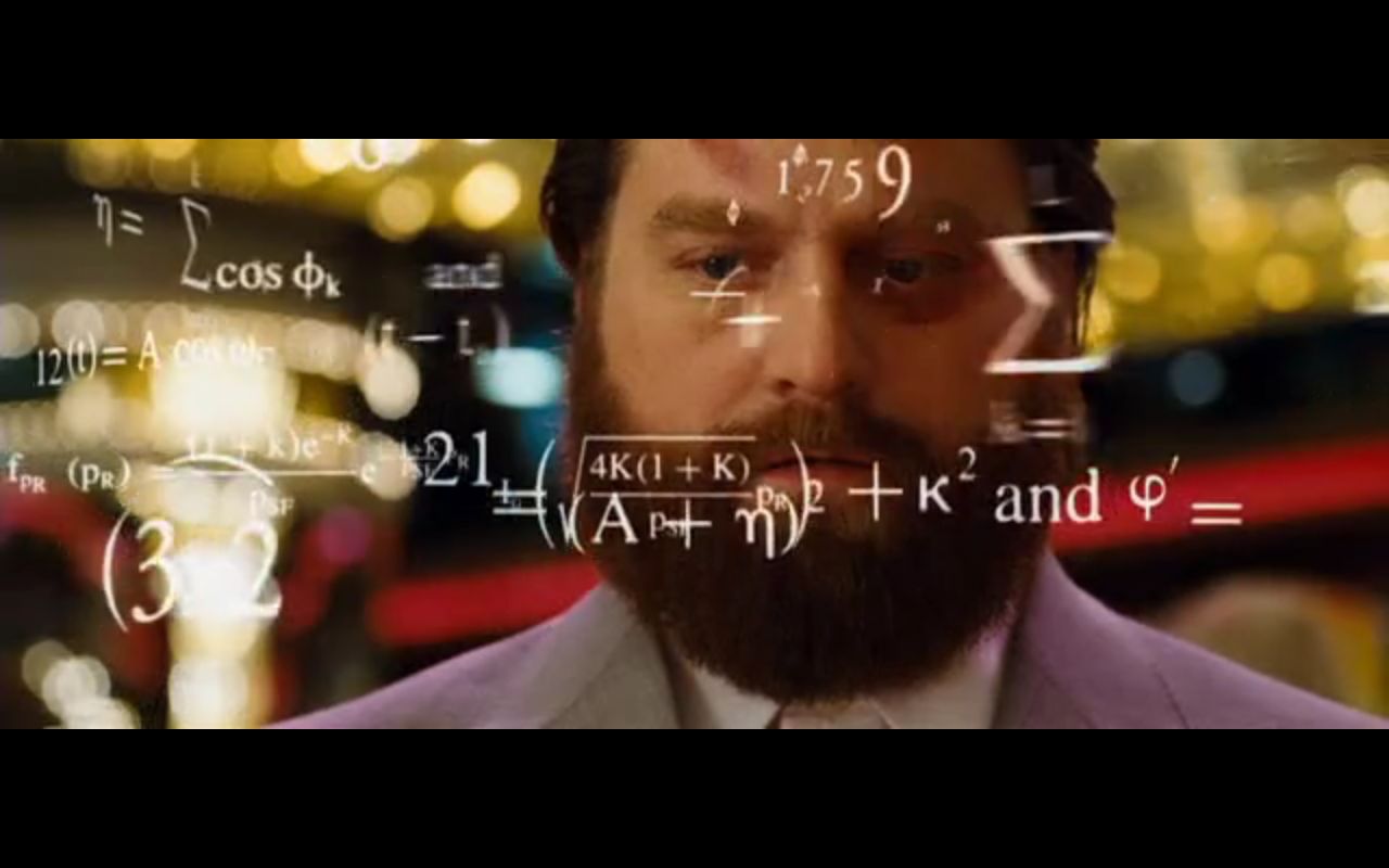 Hangover Math meme template