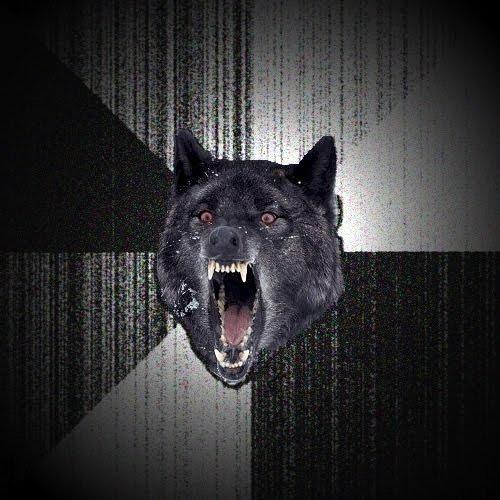 Insanity Wolf meme template