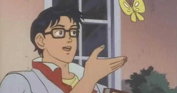 Is This A Pigeon meme template