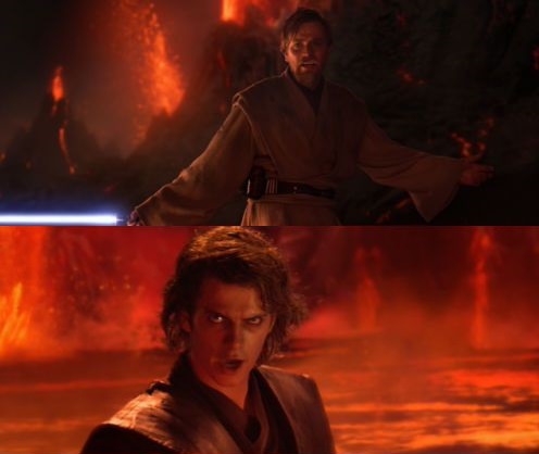 It's Over, Anakin, I Have the High Ground meme template
