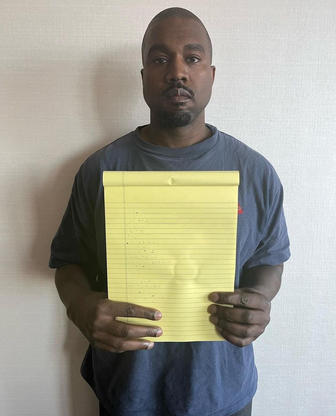 Kanye with a note block meme template
