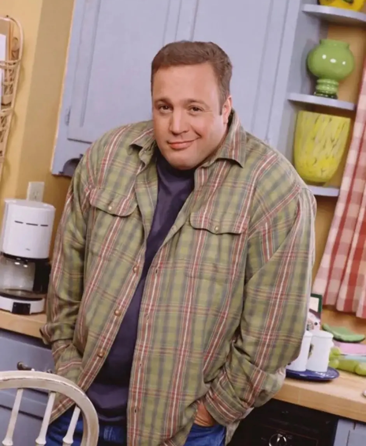 Kevin James shrug meme template
