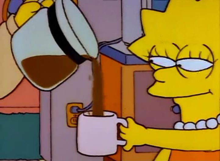 Lisa Simpson Coffee That x shit meme template
