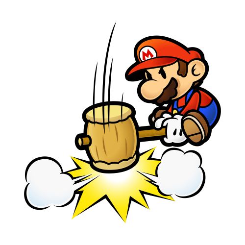 Mario Hammer Smash meme template