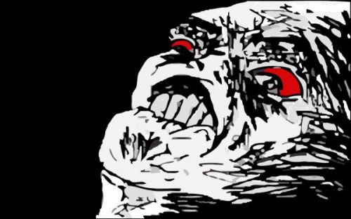 Mega Rage Face meme template
