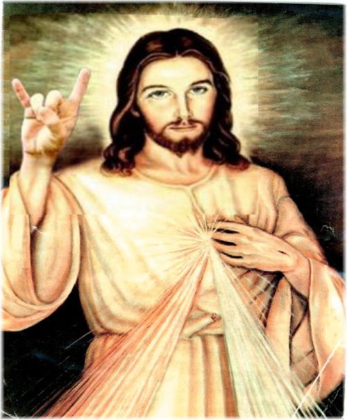 Metal Jesus meme template
