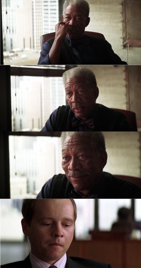 Morgan Freeman Good Luck meme template