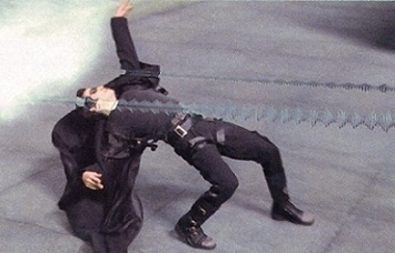 neo dodging a bullet matrix meme template