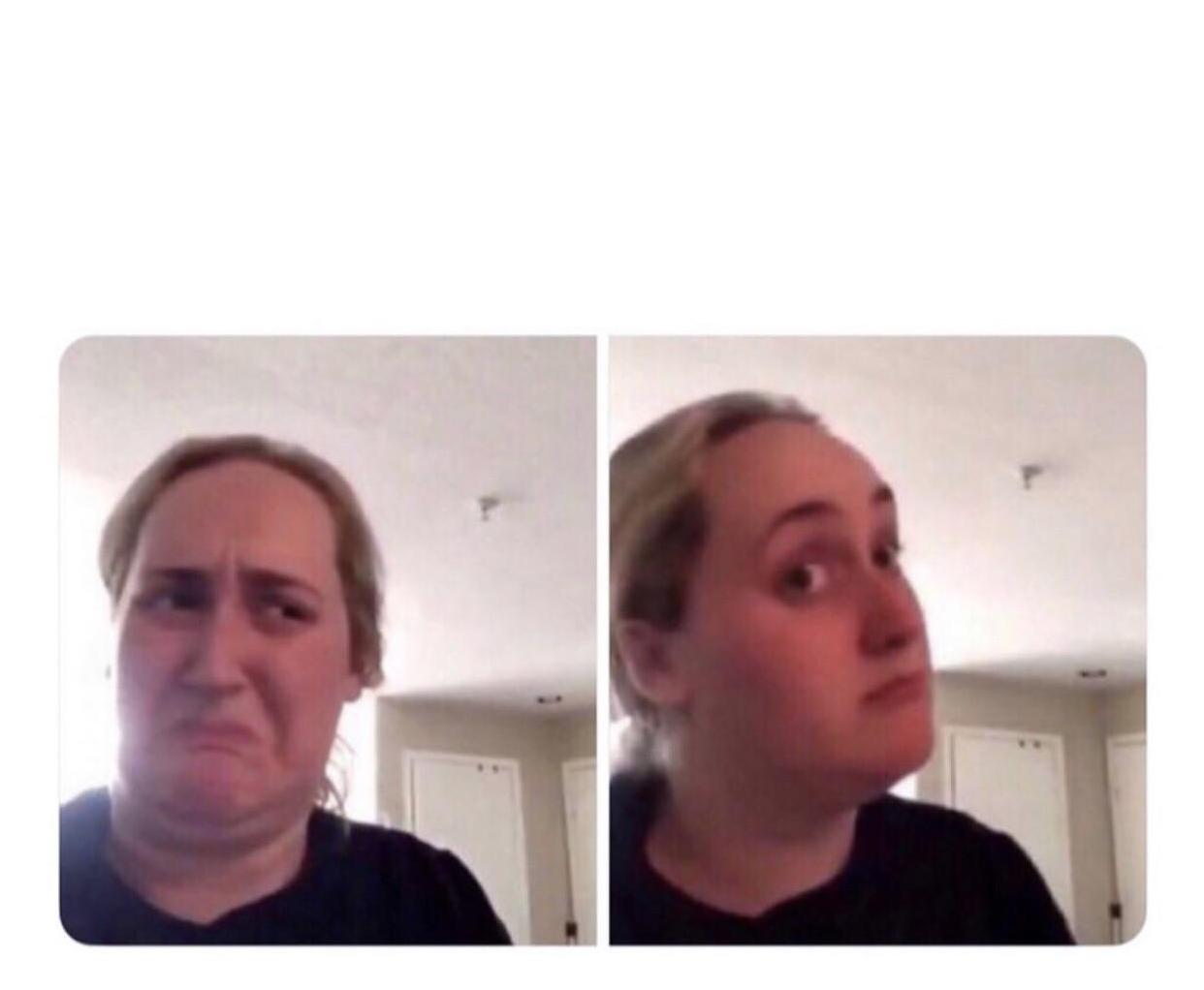 No yes lady meme template