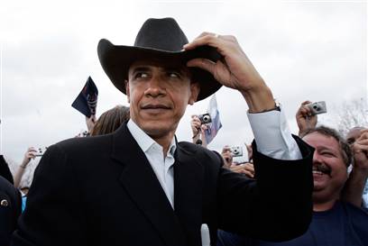 Obama Cowboy Hat meme template