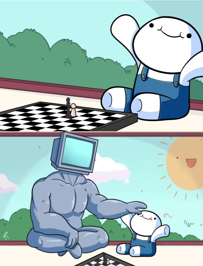 odd1sout vs computer chess meme template