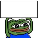 Pepe holding sign meme template