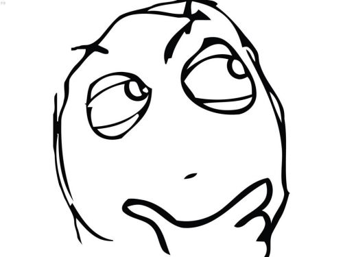 Question Rage Face meme template