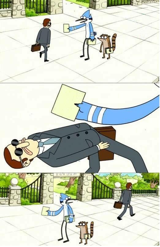 Regular Show meme template