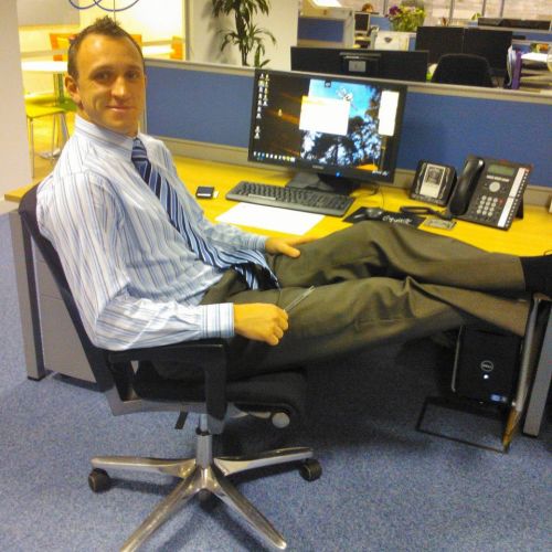 Relaxed Office Guy meme template