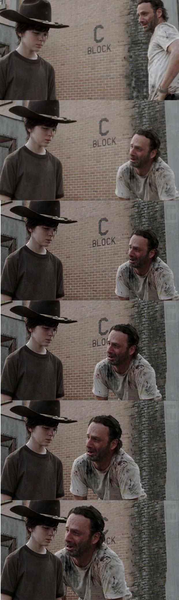Rick and Carl Longer meme template