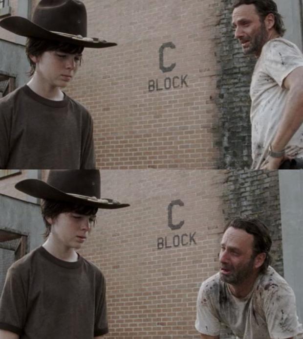 Rick and Carl meme template