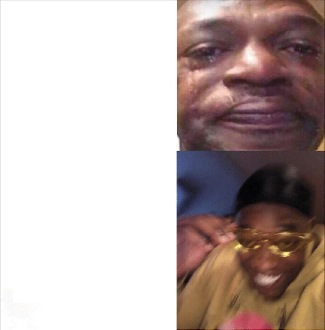 Sad Happy meme template