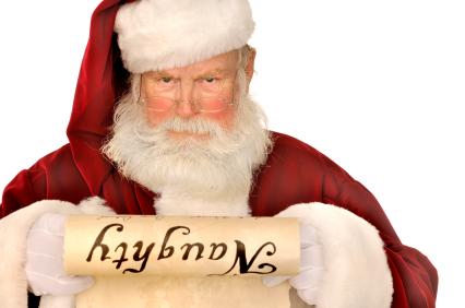 Santa Naughty List meme template