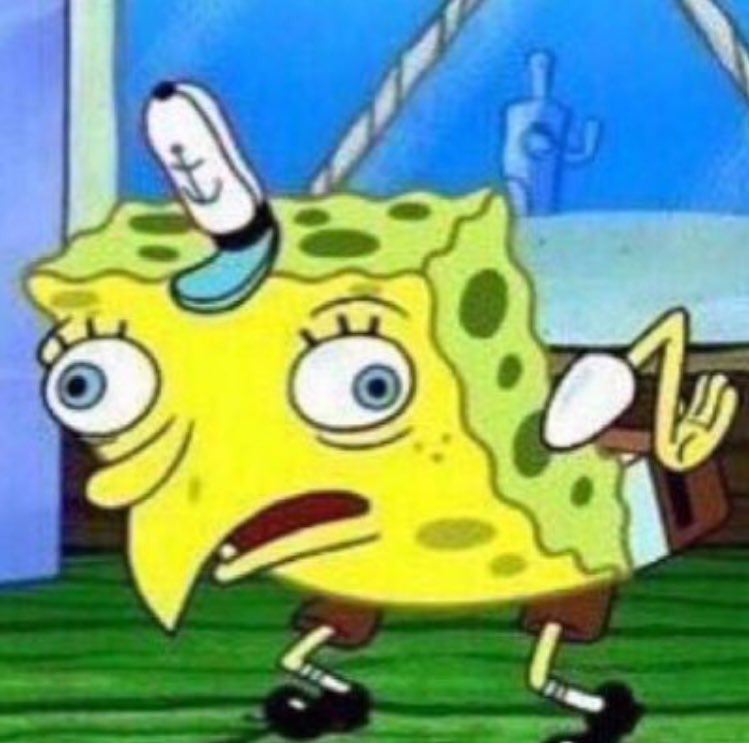 Sarcastic spongebob meme template